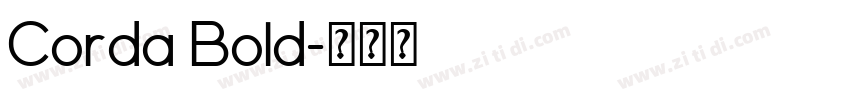 Corda Bold字体转换